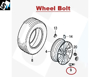 Genuine Wheel Bolt For Honda Civic & City