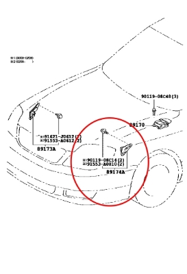 Corolla 2006 Genuine Air Bag Sensor LH