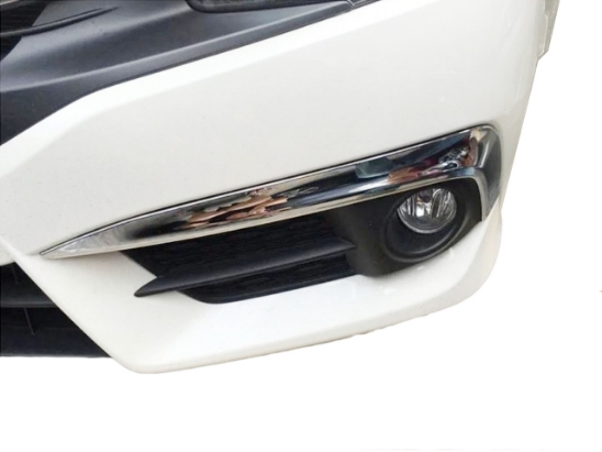 Civic Front Fog Lamp Cover Chrome