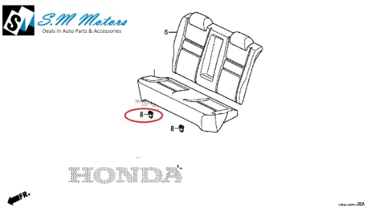 Seat Clip Rear Honda City 2020