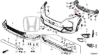 Honda BRV Front Bumper Spacer and bracket mount